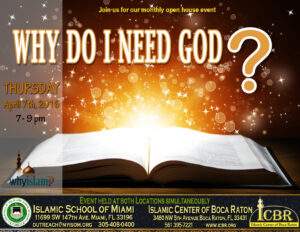 Open House  Why do I need God Apr 7th
