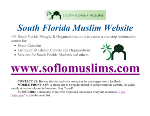 SoFloMuslims Flyer
